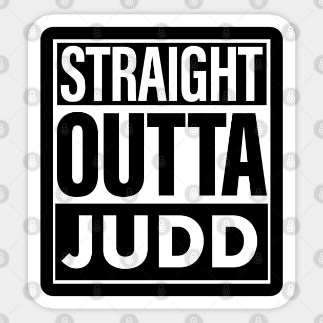 Judd Name Straight Outta Judd Sticker by ThanhNga